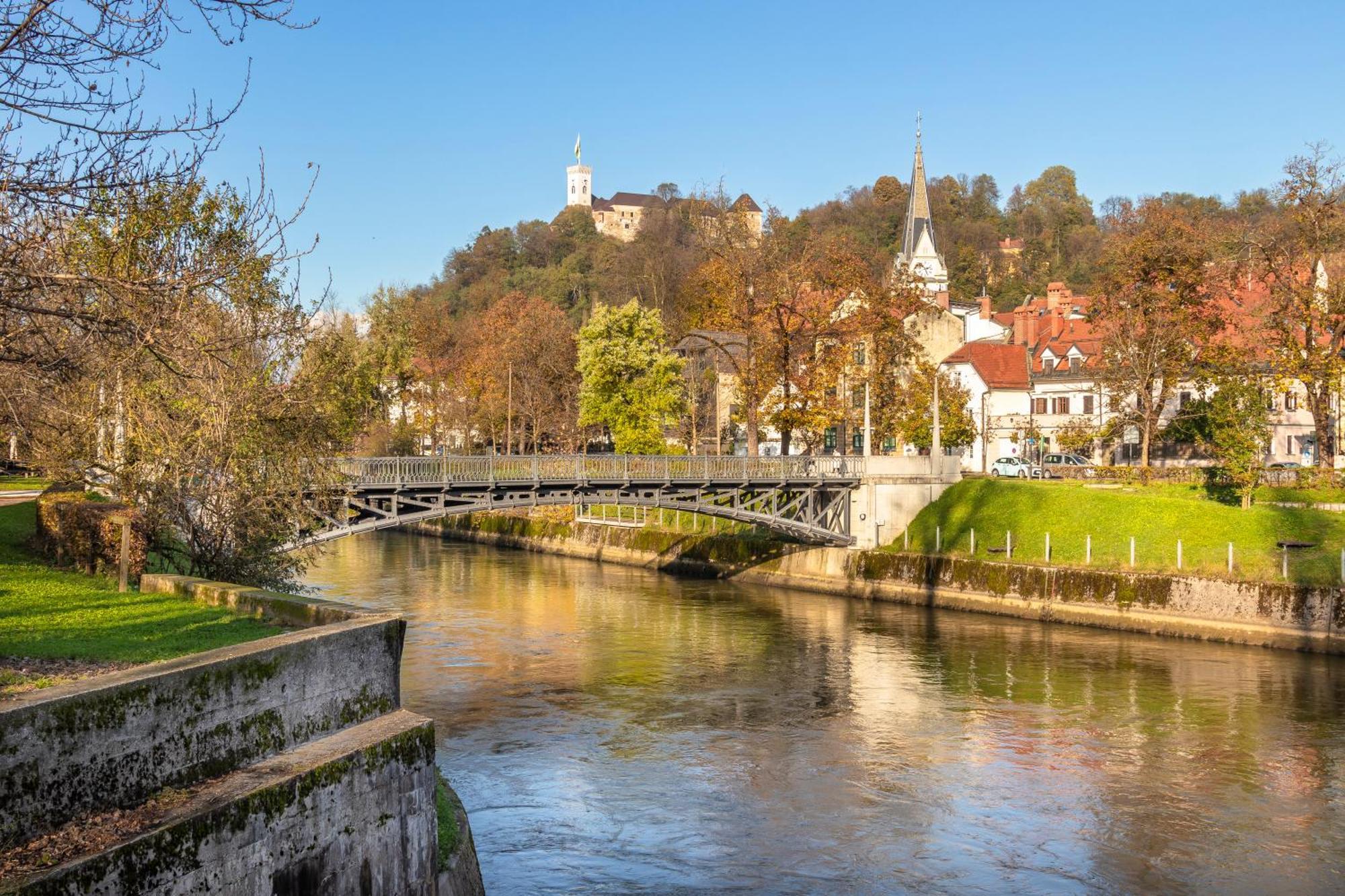 Luxe Penthouse With A Castle View Ljubljana Exterior foto